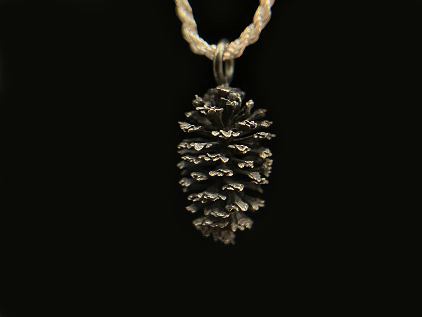 Sterling Silver Pine Cone Pendant